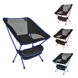 Camp Furniture Outdoor Portable Folding Chair Ultralight Camping Chairs Fishing For BBQ Travel Beach Hiking Picnic Seat Tools 230704