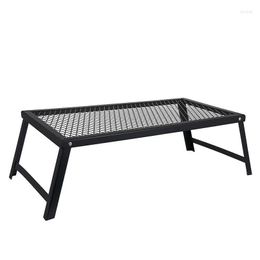Camp Furniture Outdoor Portable Net Table Cam Barbecue Mtifunctioneel vouwpicknick Drainage Netwerk frame Drop levering Sport Outoo Dhatk