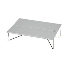 Mobilier de camp Table d'extérieur pliable et portable en alliage d'aluminium, ultraléger, randonnée naturelle, barbecue, MINI table, meubles de camping 230919