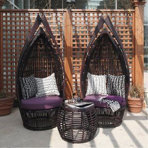 Camp Furniture Outdoor Tables Chair Rattan Coffee Table 3 Sets balkonterras