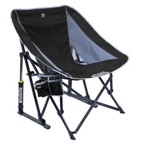 Meubles de camp Pod Rocker noir chaise adulte chaise pliante chaises chaise pliable chaise de camping YQ240315