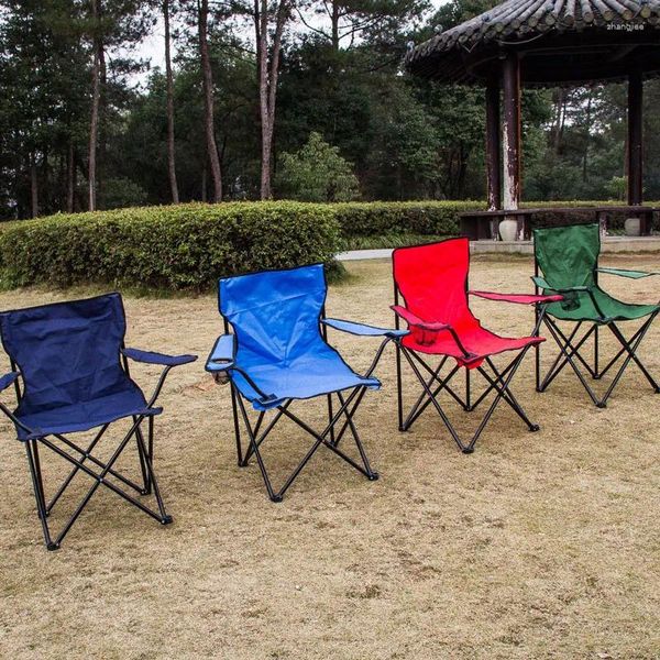 Mobiliario de campamento Silla de playa portátil con respaldo y reposabrazos ideal para actividades al aire libre como acampar, pescar, dibujar, dibujar más