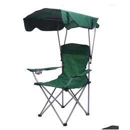 Camp Meubles Prévaluation de chaise de came portable avec parapluie pour camping-car Fisher RV et maison jardin chaises extérieures