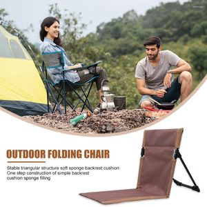 Mobilier de camping chaise de camping portable coussin de siège pliable universel dossier léger confortable fournitures d'extérieur résistantes à l'usure