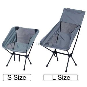 Mobilier de camp Chaise de lune de camping portable Chaises de plage de pique-nique pliantes en aluminium léger pour les voyages en plein air Pêche Randonnée Pique-nique YQ240315