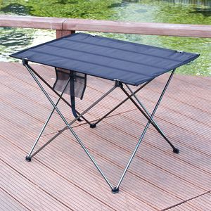 Kampmeubels draagbare opvouwbare tafel camping buitenmeubilair computerbed tafels picknick 6061 aluminium legering ultra licht vouwbureau 230404