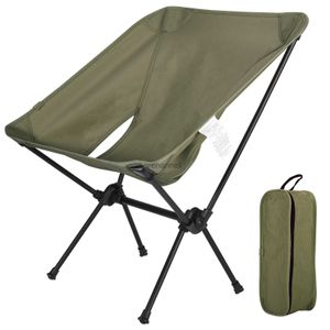 Mobilier de camp Chaise de camping pliante portable Chaise de lune extérieure Tabouret de pied pliable pour la randonnée Pique-nique Chaises de pêche Outils de siège YQ240315