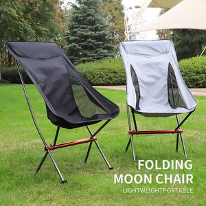 Mobilier de camp Chaise de camping pliante portable Chaise de lune extérieure Tabouret de pied pliable pour la randonnée Pique-nique Chaises de pêche Outils de siège 231101