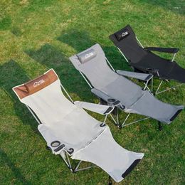 Mobilier de Camp, chaise longue pliante et Portable, réglable, assise et allongée, dossier de pique-nique en plein air