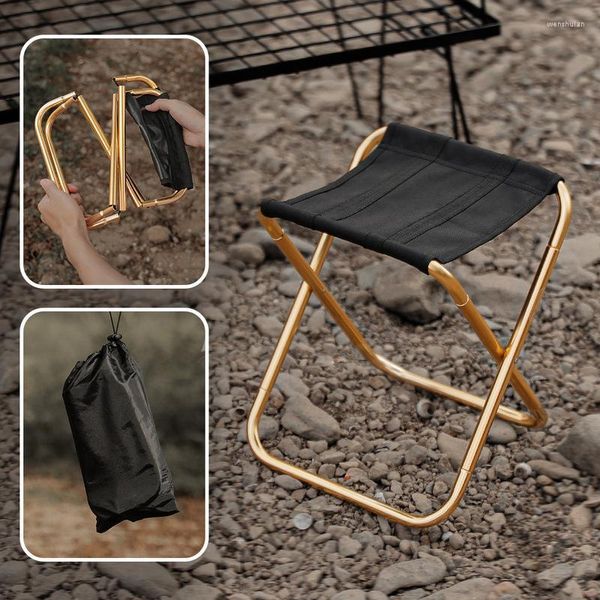Meubles de camping chaise de pêche pliante portable en alliage d'aluminium ultra-léger voyage pique-nique Camping chaises d'extérieur