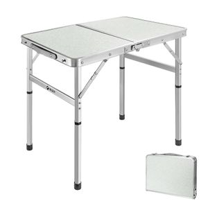 Kampmeubilair draagbare vouwtafel koffietabel 61 cm/91 cm aluminium legering camping tafel buiten eettafel kan wegen tot 40 kg y240423