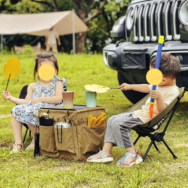 Meubles de camping Portable enfants chaise de Camping pliante pelouse extérieure petit dossier pêche pour pique-nique assis