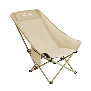 Mobilier de Camp chaise de lune Portable chaise longue de Camping pêche assis chaises d'extérieur pique-nique touristique réglage du dossier pliant