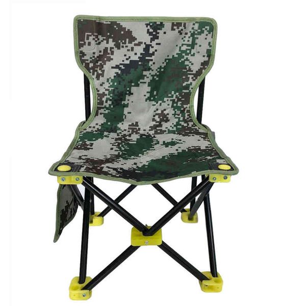 Meubles de camping Portable antidérapant Oxford tissu toile chaise pliante dossier tabouret de pêche pour Camping en plein air 0909