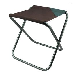 Muebles de campamento Taburete plegable portátil para exteriores Silla plegable de aleación de aluminio Asiento ligero para picnic para senderismo Pesca 24BD