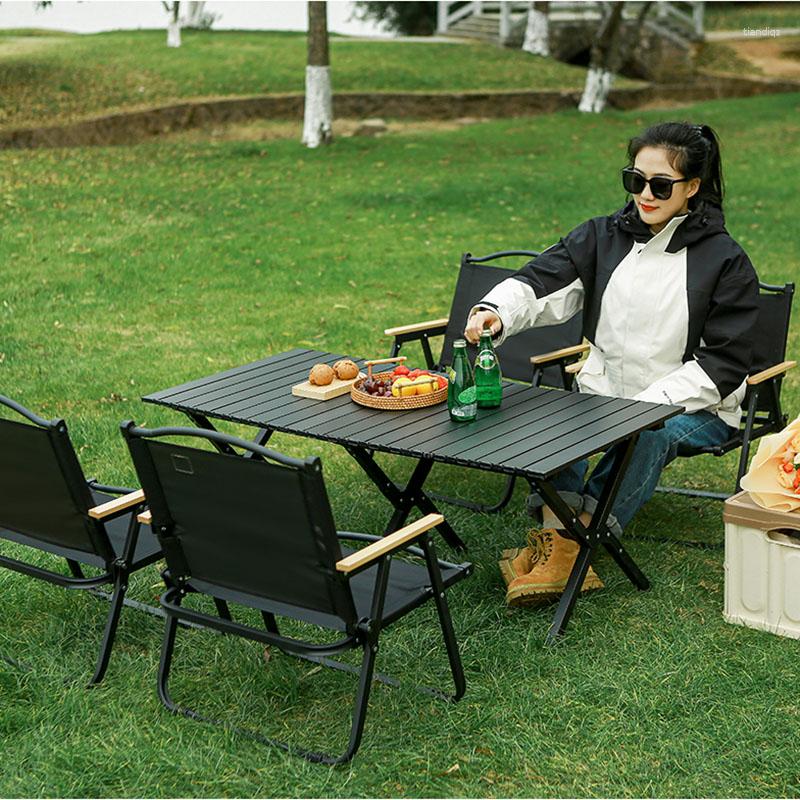 Lägermöbler Portabelt litet campingbord kaffebalkong grill Mesa Dobravel Accesories 47
