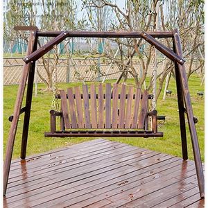 Muebles de campamento Silla colgante de madera premium Roking Swing Hamaca al aire libre Mesa de jardín Cadeira Jardim Accesorios