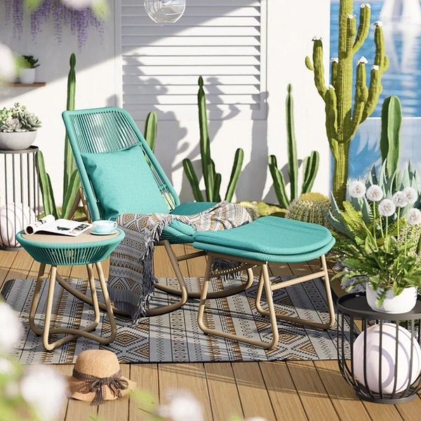 Camp Meuble Rocking Chair Adult Balcony Leisure Lounge Home Rattan Light Luxury Outdoor Courtyard Personne paresseuse