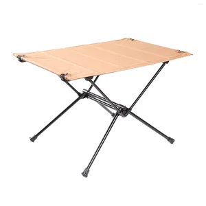 Mobilier de camp enroulable portable pour camping randonnée facile à transporter en alliage d'aluminium table pliante extérieure cuisine jardin barbecue pique-nique