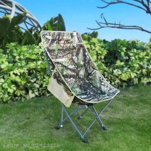 Camp Furniture Auto-conduite chaise pliante extérieure super légère chaise de pêche portable tabouret de cheval camping plage dos loisirs inclinable YQ240315