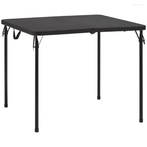 Camp Furniture Square Resin Fold-in-helft tafel Rich Black