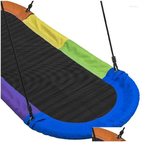 Camp Furniture Swing Indoor and Outdoor Garden Balcony Canvas Adt Courtyard Hanging Stand Leisure Pliage Network Hammock Chair Drop D Dhqp4