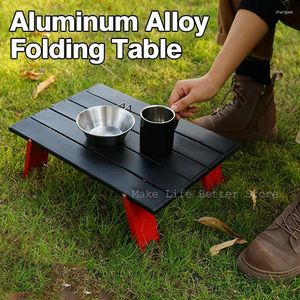 Tables de meubles de camp Camping mini table pliable portable pour le barbecue de pique-nique de sac à dos