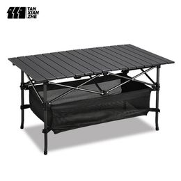 Kamp Meubels TANXIANZHE Outdoor Camping Aluminium Klaptafel Multifunctionele Draagbare Barbecue Picknick Kraam Groothandel 230726