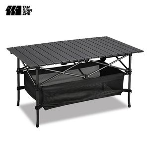 Muebles de campamento TANXIANZHE, mesa plegable de aleación de aluminio para acampar al aire libre, puesto de Picnic portátil multifuncional para barbacoa, venta al por mayor 230726