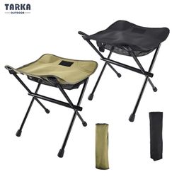 Mobilier de camp TARKA tabourets de Camping pliants portables en alliage d'aluminium tabouret de camping pliable extérieur plage pique-nique chaise de pêche meubles légers 230905