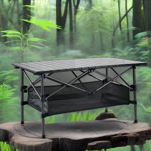Mobilier de camp touristique pliant nature randonnée table à roulettes camping portable jardin extérieur sac à dos barbecue fournitures de bureau léger 230919