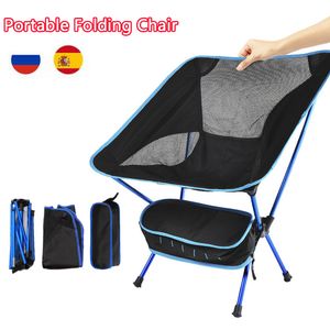 Camp Furniture Travel Portable Folding Chair Outdoor Camping Chairs Oxford Cloth Ultralight Beach BBQ Hiking Picnic Seat Fishing Tools 230606