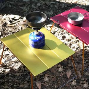 Camp Furniture Traveler Outdoor Aluminium Legering Tabel draagbaar klein volume camping vrije tijd picknick wandel camping vouwtafel y240423