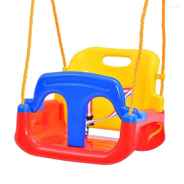 La balançoire triple pour siège de bébé de Camp Furniture avec ceinture de sécurité convient aux chaises de jardin intérieures et extérieures à cadre en A sans support