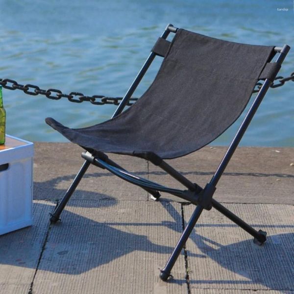 Meubles de Camp Tryhomy chaise pliante extérieure Portable Camping lune avec dossier pêche plage chaise longue tabouret pique-nique