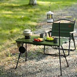 Kampmeubilair Tryhomy Outdoor Opvouwbare Draagbare Tafel Camping Aluminium Lichtgewicht Hefbaar Zelfrijdende Picknick Tactisch