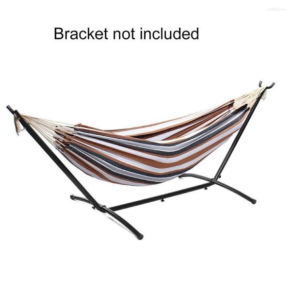 Meubles de camping hamac pour deux personnes intérieur extérieur confort durabilité cour rayé chaise suspendue grands hamacs pas avec support