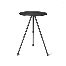 Mobilier de Camp, Table ronde pliante Portable ultralégère, en alliage d'aluminium relevable pour l'extérieur, équipement de salle à manger et de Camping