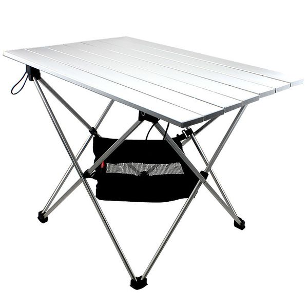 Meubles de camp Table de camping en aluminium ultralégère Table de camping pliante portable avec sac de transport pour pique-nique de pêche en plein air 230919
