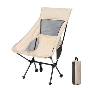 Mobilier de camping chaise de camping pliante ultralégère pique-nique en plein air randonnée voyage loisirs sac à dos pliable plage lune pêche portable