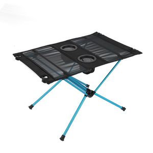 Table de camping en alliage d'aluminium pliable portable ultra-léger de meubles de camp bureau pliant extérieur pour pique-nique 230726