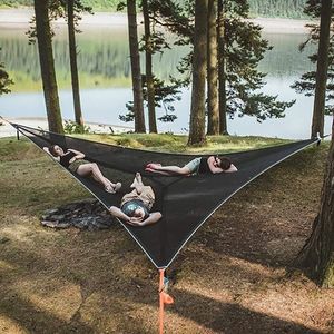 Vilead Portable Triangle Hamac 4Mx4Mx4M Fournitures Tapis Aérien Multi Personne Pratique Camping En Plein Air Sommeil Lit Suspendu Jardin 230726