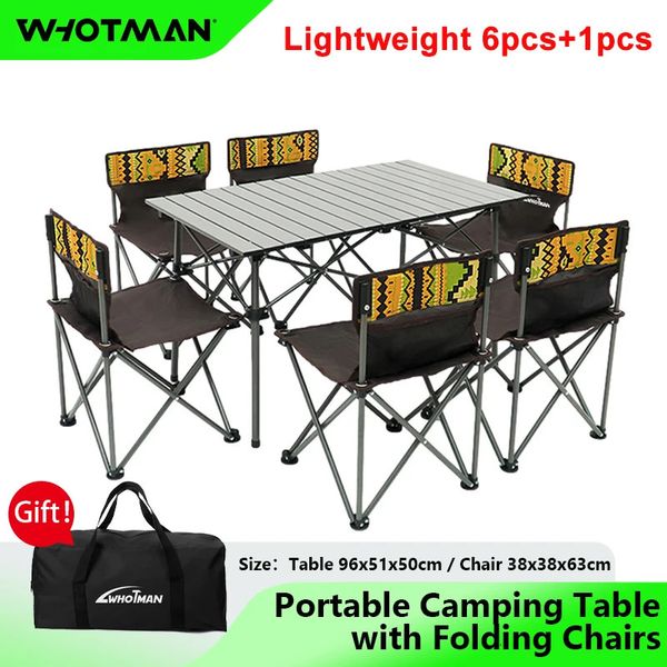 Muebles de campamento Wman 73012 Mesa plegable para exteriores, juego de camping, mesa de picnic portátil para barbacoa, mesa plegable resistente al agua, escritorio plegable 231018