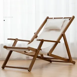 Meubles de Camp chaises de plage inclinables en bois, balcon, directeur de pelouse, tabouret de pique-nique de voyage moderne, Silla pliable pour l'extérieur QF50OC