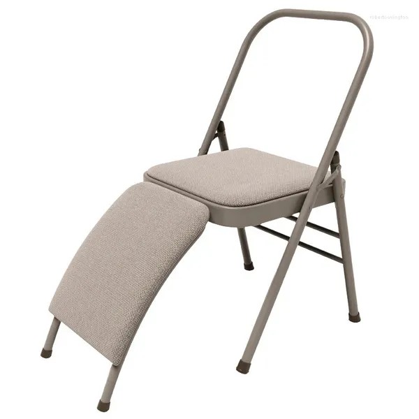 Mobilier de camp chaises de Yoga soutien lombaire polyvalent chaise de Fitness auxiliaire épaissie en métal pliant