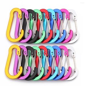 CAMP -meubels YTBUS5PC Aluminium Legering Carabiner Outdoor Backpack Camping Climbing Boals Fishing Hook Keychain Lock Buckle Snap Clip Tools