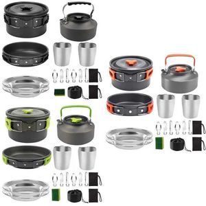 Campamento Cocina Camping Utensilios de cocina Olla portátil Taza Taza Teaport Set Plegable Juego de cocina al aire libre Senderismo Picnic Vajilla Herramienta Equipo de viaje Drop YQ240123