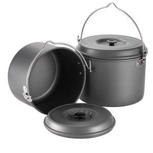 Camp Cuisine Camping Pot en aluminium Cuisine Stockpot Soup Pot durable Portable Outdoor Picnic Cook Sweet Tourism Tourisme Hunting Fishing Tools P230506