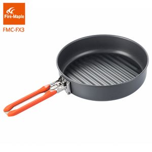 Camp Kitchen Fire Maple Feast Vulcan Outdoor Camping Wandel Pinic Portable Hard Aluminium Legering 09l Friture Pan Foldable Handle FMCFX3 230425