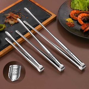 Camp Kitchen Grill Tongs Meat Cooking Utensils For BBQ Baking Silver Kitchen Accessories Camping Supplies Barbecue Clip
